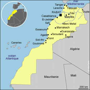 Map of Morroco